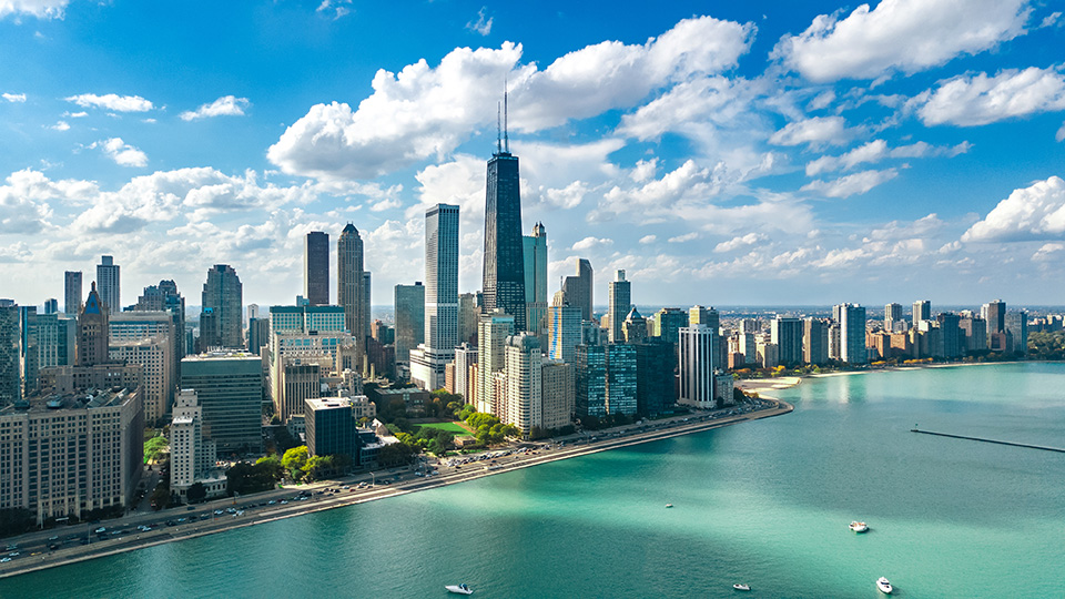 Daytime Skyline of Chicago Illinois